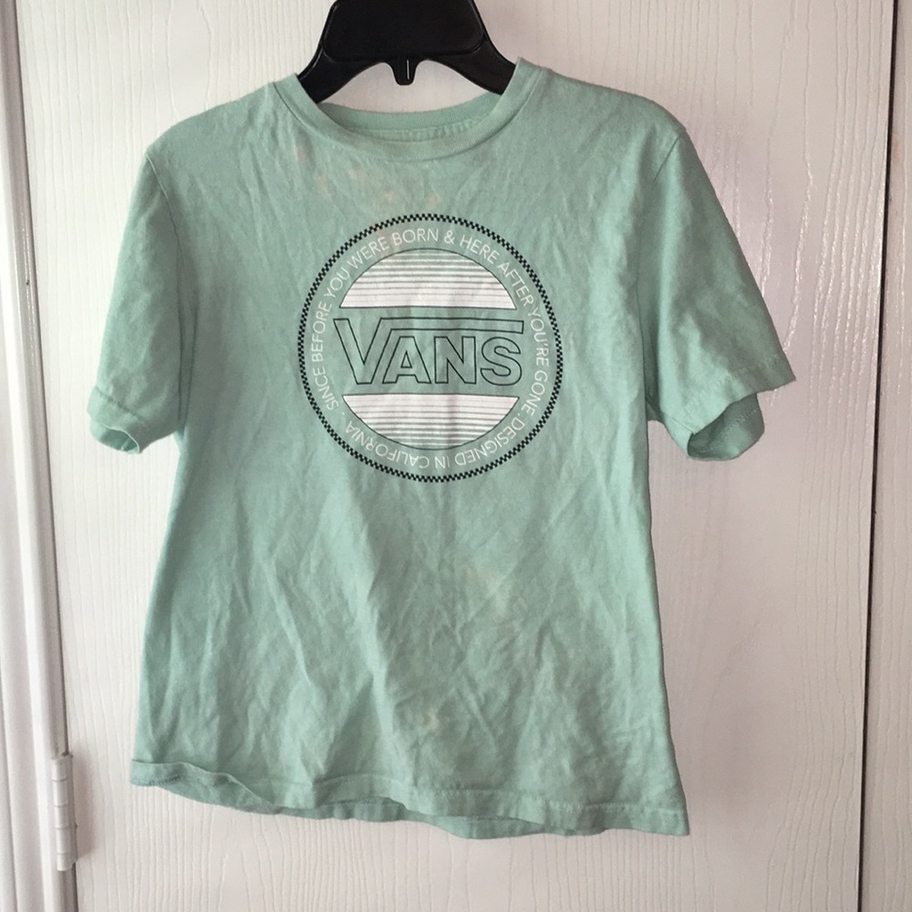 Teal Vans Graphic Tee Kids Medium